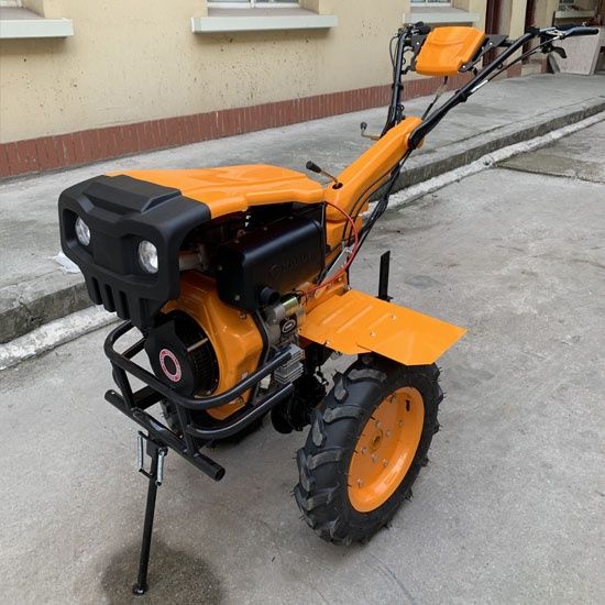 9hp diesel power tiller with light hood