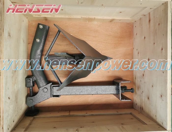 Single ditcher coupled with Hensen multifunction mini tractor