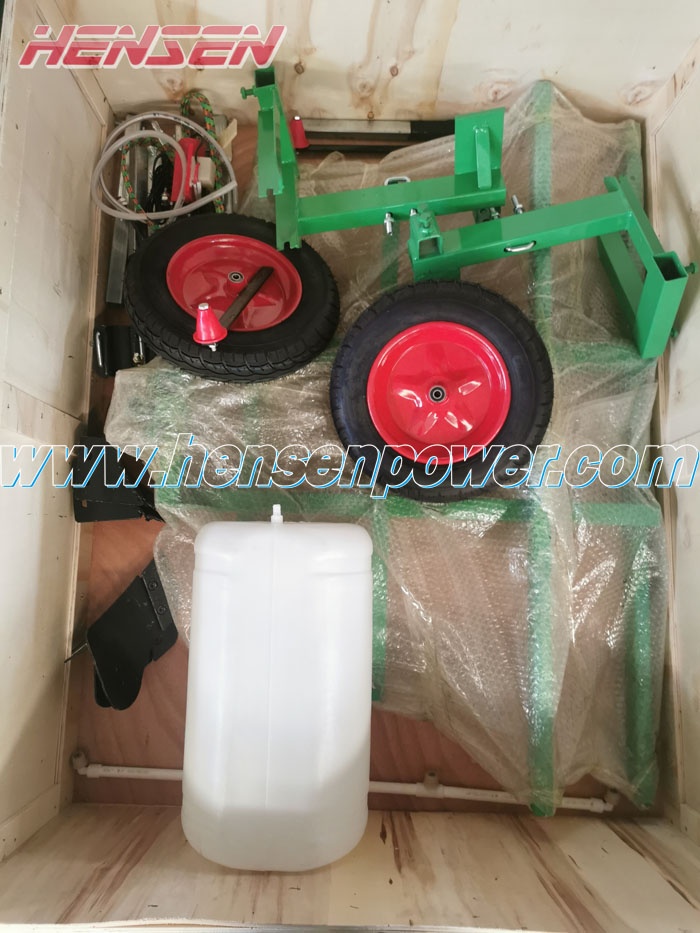 mulching machine with pesticide sprayer