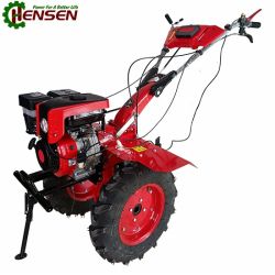 16hp gasoline gear driven 2 forward-gear mini tiller wth 5.00-12 tires