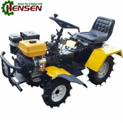 Four wheel drive gasoline mini tractor with multifunctions for agricultural purpose