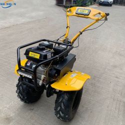 7hp belt driven gasoline mini tiller with strong bumper and big ATV wheels