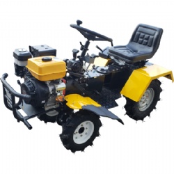 four wheel drive multifunctional mini tractor with back rotary tiller
