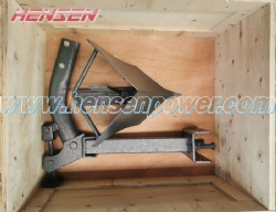 Single ditcher coupled with Hensen multifunction mini tractor